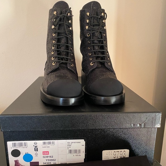 New Chanel Lace Up Boots - Picture 12 of 13